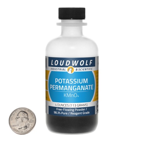 Potassium Permanganate - 4 Ounces in 1 Bottle Potassium Permanganate - 4 Ounces in 1 Bottle
