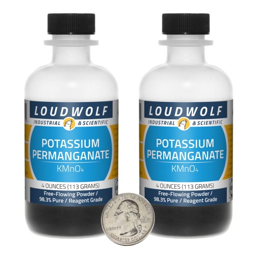 Potassium Permanganate - 8 Ounces in 2 Bottles Potassium Permanganate - 8 Ounces in 2 Bottles