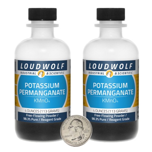Potassium Permanganate - 8 Ounces in 2 Bottles
