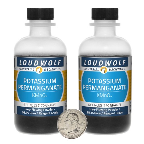 Potassium Permanganate - 12 Ounces in 2 Bottles