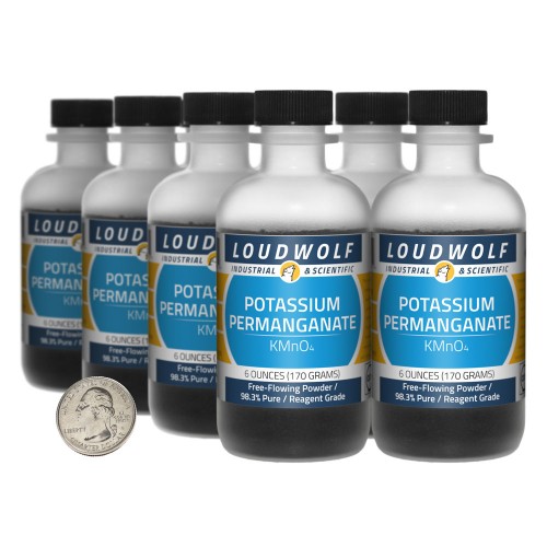 Potassium Permanganate - 3 Pounds in 8 Bottles Potassium Permanganate - 3 Pounds in 8 Bottles