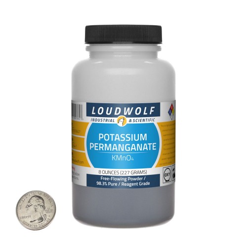 Potassium Permanganate - 8 Ounces in 1 Bottle Potassium Permanganate - 8 Ounces in 1 Bottle