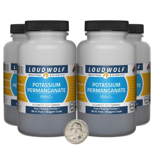 Potassium Permanganate - 2 Pounds in 4 Bottles