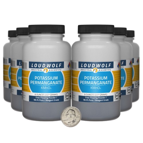 Potassium Permanganate - 3 Pounds in 6 Bottles Potassium Permanganate - 3 Pounds in 6 Bottles