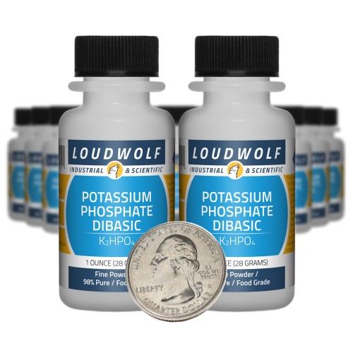 Potassium Phosphate Dibasic - 1.3 Pounds in 20 Bottles