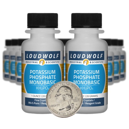 Potassium Phosphate Monobasic - 1.3 Pounds in 20 Bottles
