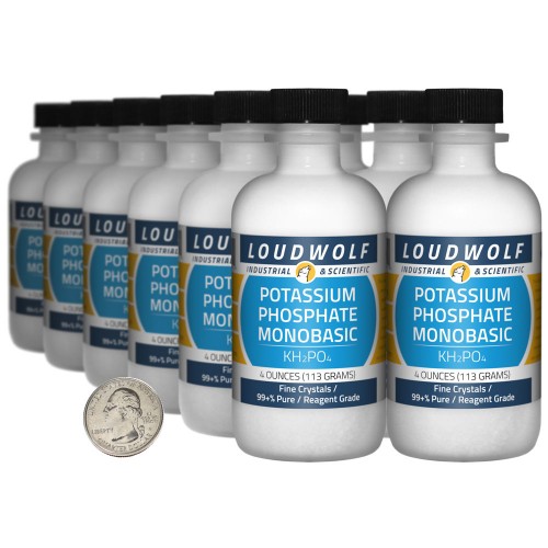 Potassium Phosphate Monobasic - 3 Pounds in 12 Bottles