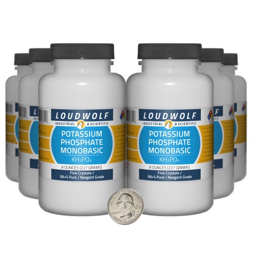 Potassium Phosphate Monobasic - 3 Pounds in 6 Bottles