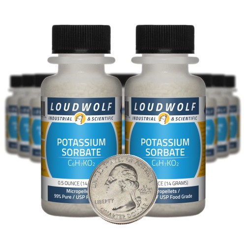 Potassium Sorbate - 10 Ounces in 20 Bottles