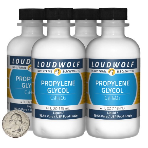 Propylene Glycol - 16 Fluid Ounces in 4 Bottles