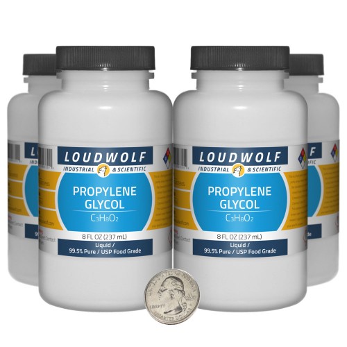 Propylene Glycol - 32 Fluid Ounces in 4 Bottles