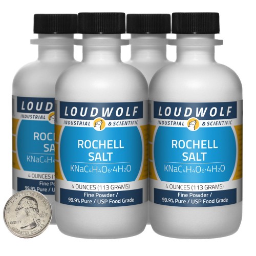 Rochell Salt - 1 Pound in 4 Bottles