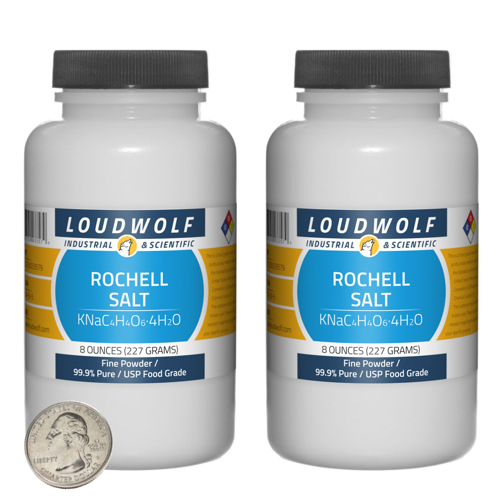 Rochell Salt - 1 Pound in 2 Bottles Rochell Salt - 1 Pound in 2 Bottles