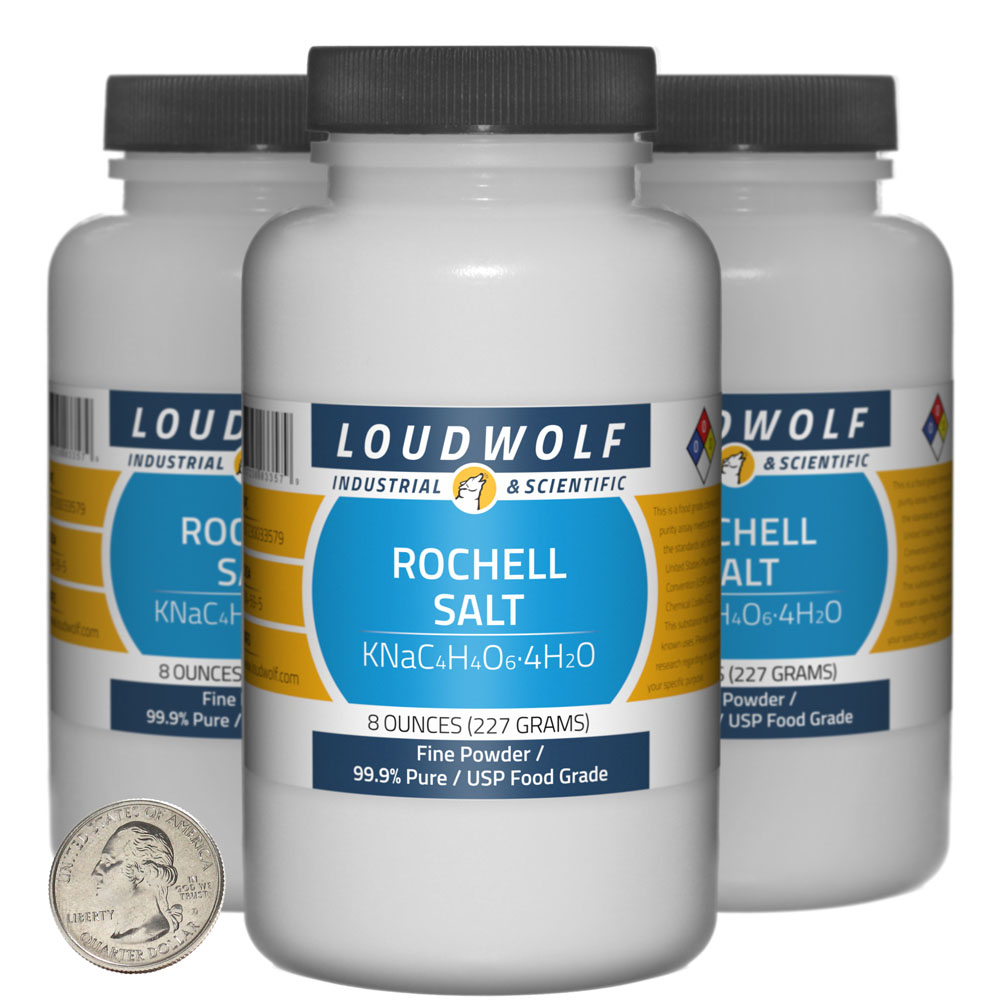 Rochell Salt - 1.5 Pounds in 3 Bottles Rochell Salt - 1.5 Pounds in 3 Bottles