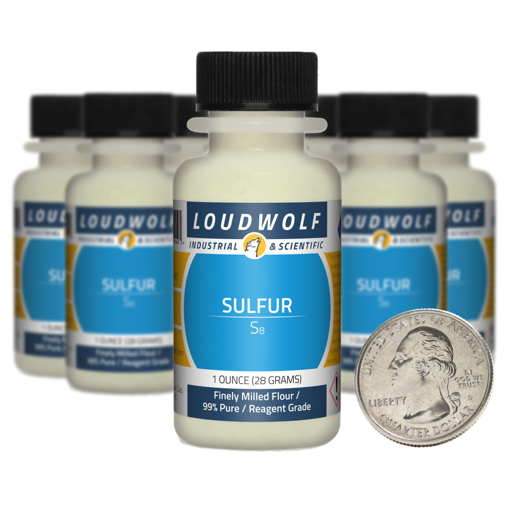 Sulfur - 10 Ounces in 10 Bottles Sulfur - 10 Ounces in 10 Bottles