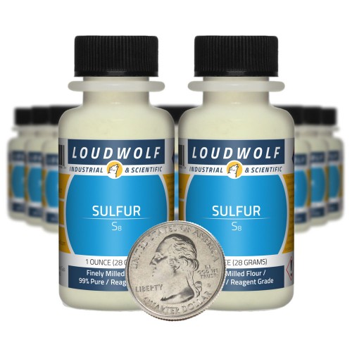 Sulfur - 1.3 Pounds in 20 Bottles Sulfur - 1.3 Pounds in 20 Bottles