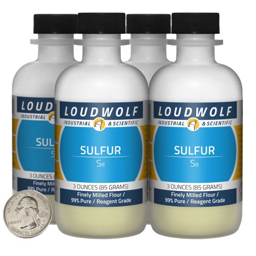 Sulfur - 12 Ounces in 4 Bottles Sulfur - 12 Ounces in 4 Bottles
