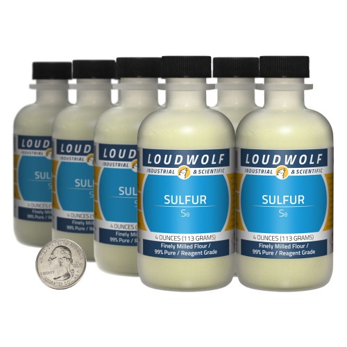 Sulfur - 2 Pounds in 8 Bottles Sulfur - 2 Pounds in 8 Bottles