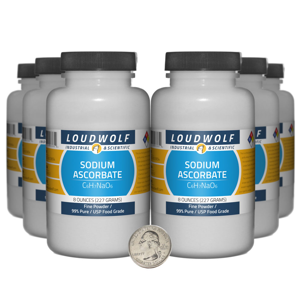 Sodium Ascorbate - 3 Pounds in 6 Bottles Sodium Ascorbate - 3 Pounds in 6 Bottles