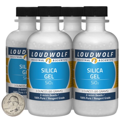 Silica Gel - 12 Ounces in 4 Bottles