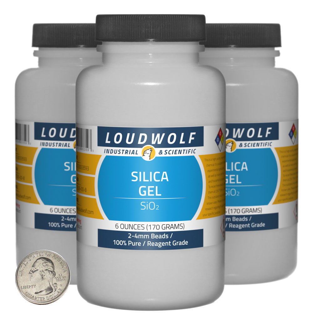 Silica Gel - 1.1 Pounds in 3 Bottles Silica Gel - 1.1 Pounds in 3 Bottles