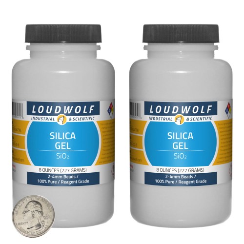 Silica Gel - 1 Pound in 2 Bottles