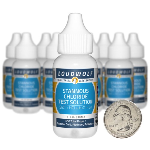 Gold Test Solution - 10 Fluid Ounces in 10 Bottles Gold Test Solution - 10 Fluid Ounces in 10 Bottles