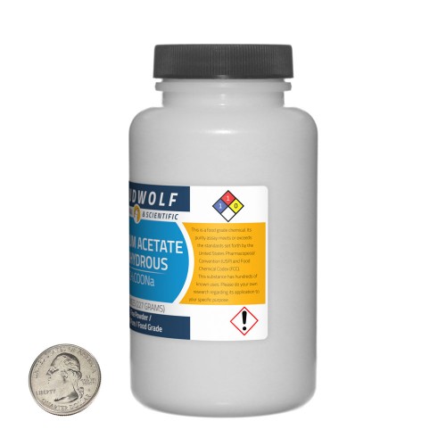 Sodium Acetate Anhydrous - 8 Ounces in 1 Bottle