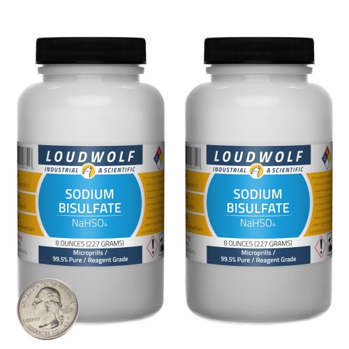 Sodium Bisulfate - 1 Pound in 2 Bottles