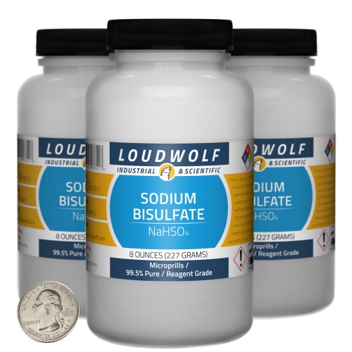Sodium Bisulfate - 1.5 Pounds in 3 Bottles