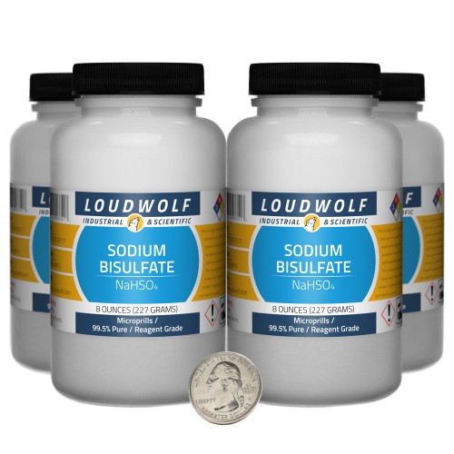 Sodium Bisulfate - 2 Pounds in 4 Bottles
