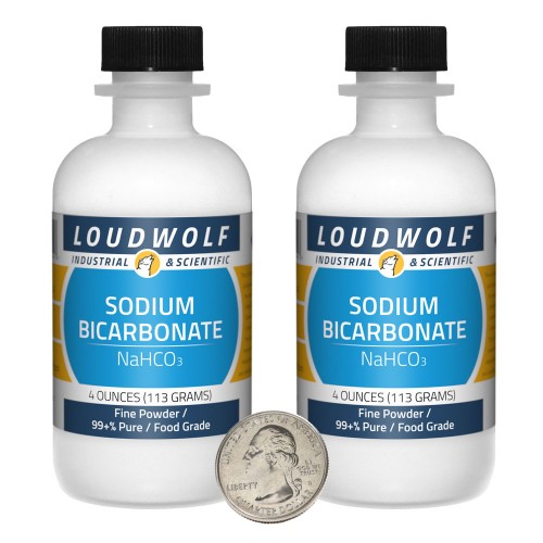 Sodium Bicarbonate - 8 Ounces in 2 Bottles