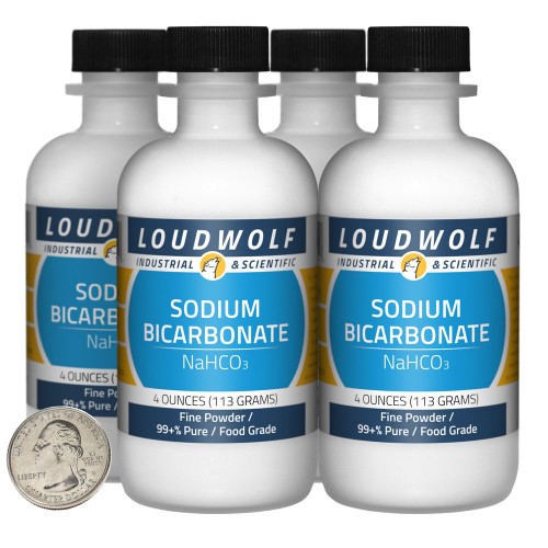 Sodium Bicarbonate - 1 Pound in 4 Bottles Sodium Bicarbonate - 1 Pound in 4 Bottles