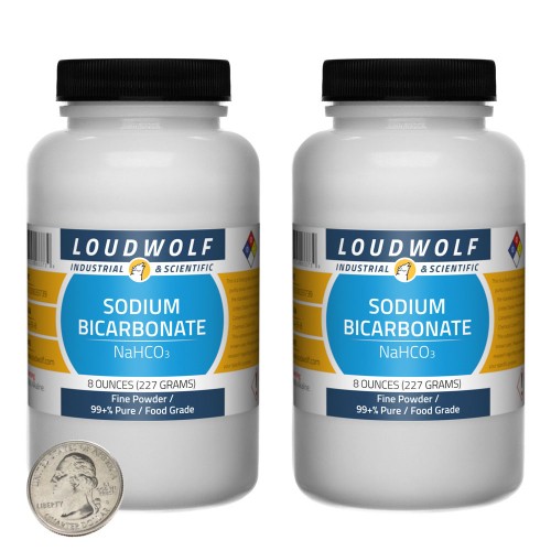 Sodium Bicarbonate - 1 Pound in 2 Bottles Sodium Bicarbonate - 1 Pound in 2 Bottles