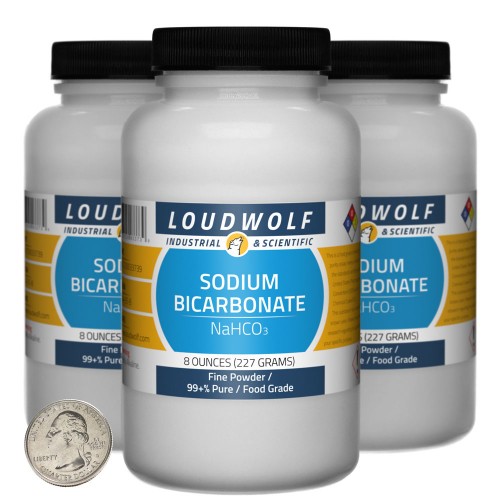 Sodium Bicarbonate - 1.5 Pounds in 3 Bottles Sodium Bicarbonate - 1.5 Pounds in 3 Bottles