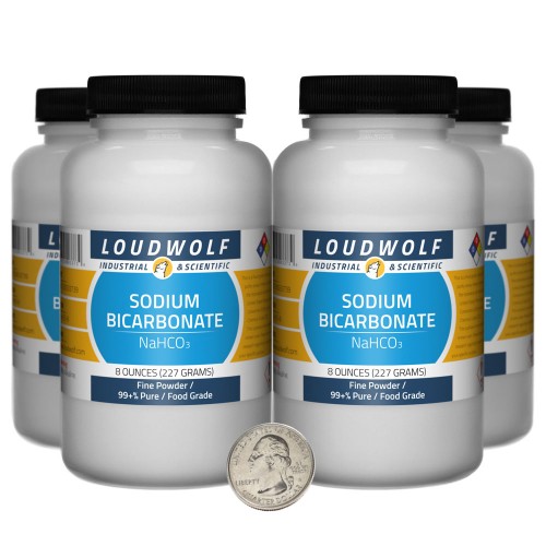 Sodium Bicarbonate - 2 Pounds in 4 Bottles Sodium Bicarbonate - 2 Pounds in 4 Bottles