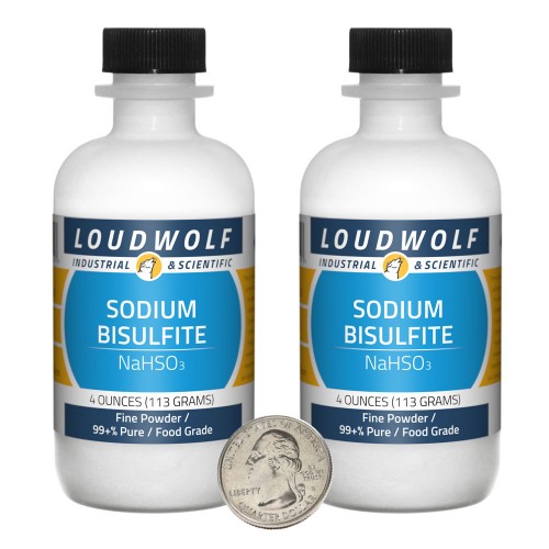 Sodium Bisulfite - 8 Ounces in 2 Bottles