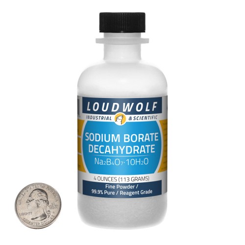 Sodium Borate Decahydrate - 4 Ounces in 1 Bottle