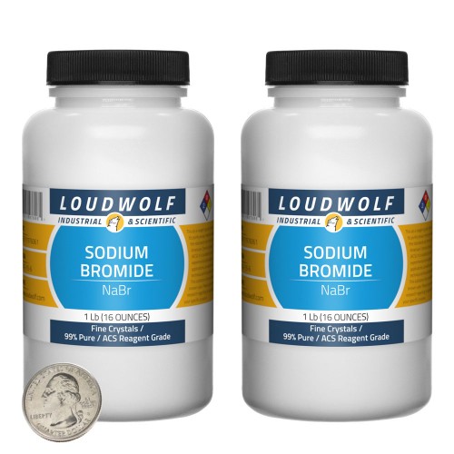 Sodium Bromide - 2 Pounds in 2 Bottles