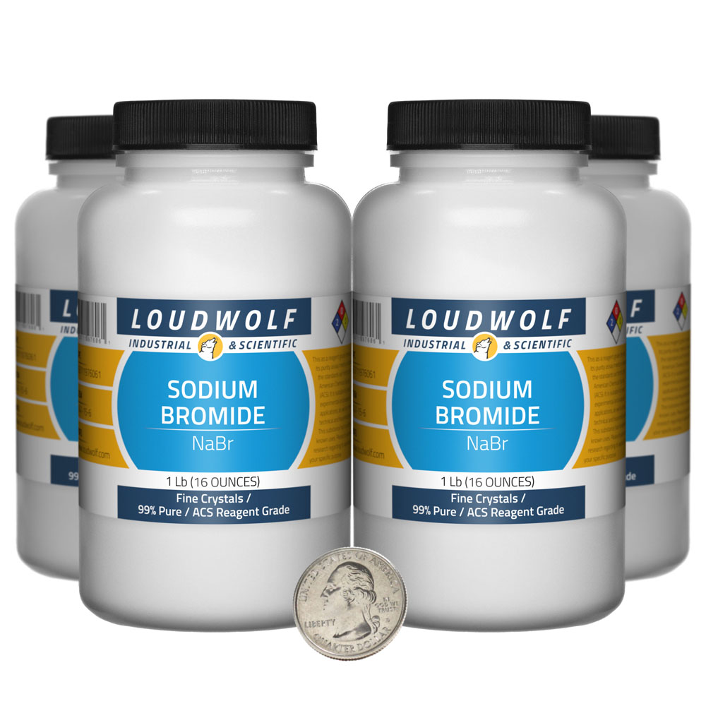 Sodium Bromide - 4 Pounds in 4 Bottles Sodium Bromide - 4 Pounds in 4 Bottles