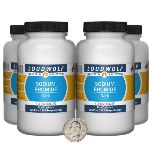 Sodium Bromide - 4 Pounds in 4 Bottles