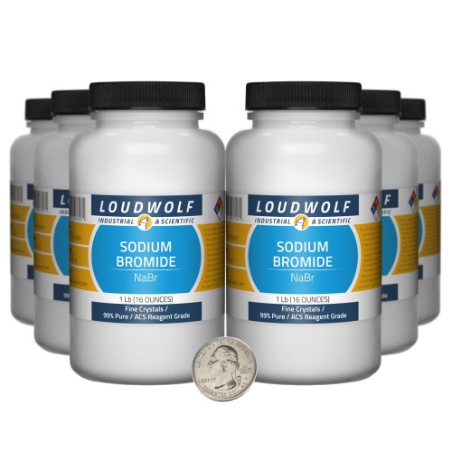 Sodium Bromide - 6 Pounds in 6 Bottles