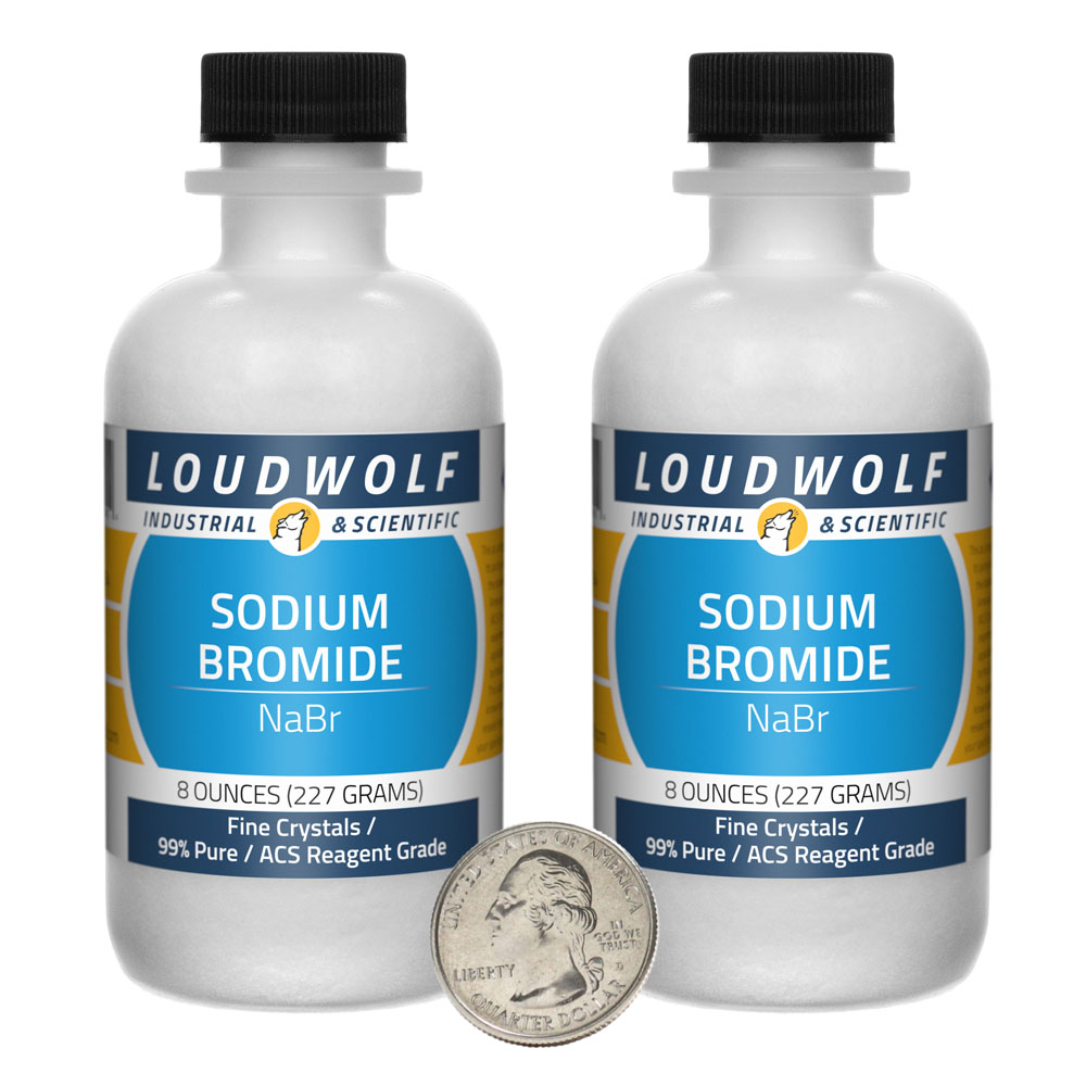 Sodium Bromide - 1 Pound in 2 Bottles Sodium Bromide - 1 Pound in 2 Bottles