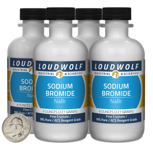 Sodium Bromide - 2 Pounds in 4 Bottles