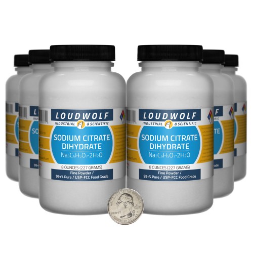 Sodium Citrate Dihydrate - 3 Pounds in 6 Bottles Sodium Citrate Dihydrate - 3 Pounds in 6 Bottles