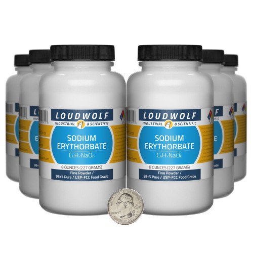 Sodium Erythorbate - 3 Pounds in 6 Bottles