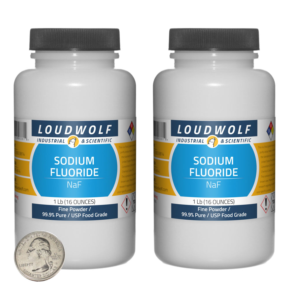 Sodium Fluoride - 2 Pounds in 2 Bottles Sodium Fluoride - 2 Pounds in 2 Bottles