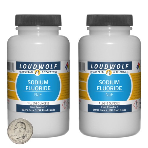 Sodium Fluoride - 2 Pounds in 2 Bottles Sodium Fluoride - 2 Pounds in 2 Bottles