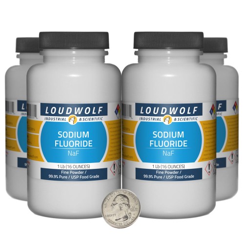 Sodium Fluoride - 4 Pounds in 4 Bottles Sodium Fluoride - 4 Pounds in 4 Bottles