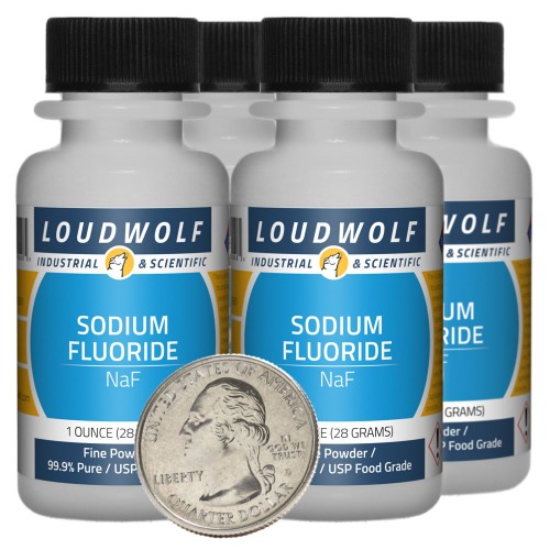 Sodium Fluoride - 4 Ounces in 4 Bottles Sodium Fluoride - 4 Ounces in 4 Bottles